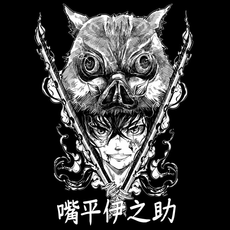 Inosuke Hashibira - Demon Slayer (Kimetsu no Yaiba) Camiseta